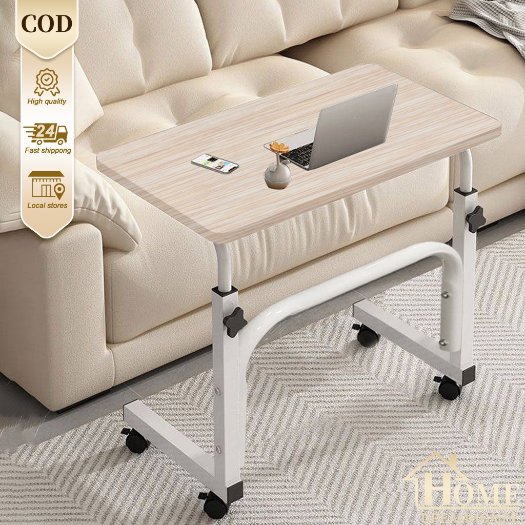 Study Table Portable Laptop Table With Wheels Multipurpose Office Desk ...