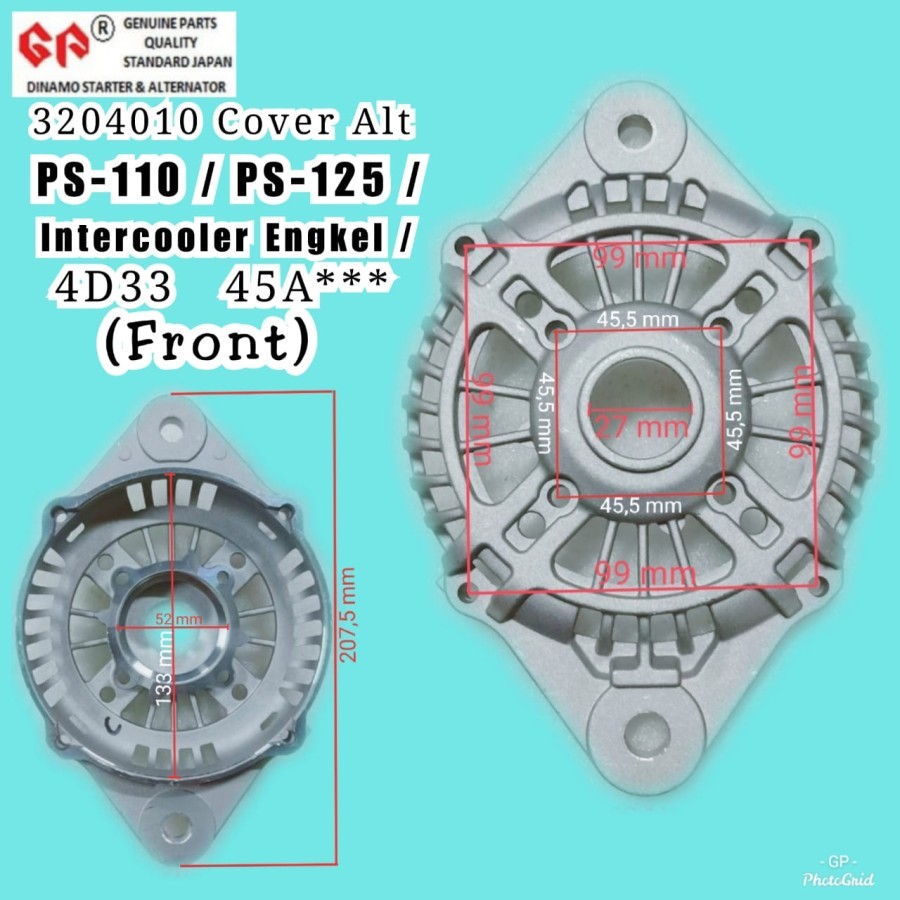 Gp PS110 Alternator Cover FRONT Ankle Intercooler (RONT) | Shopee Malaysia