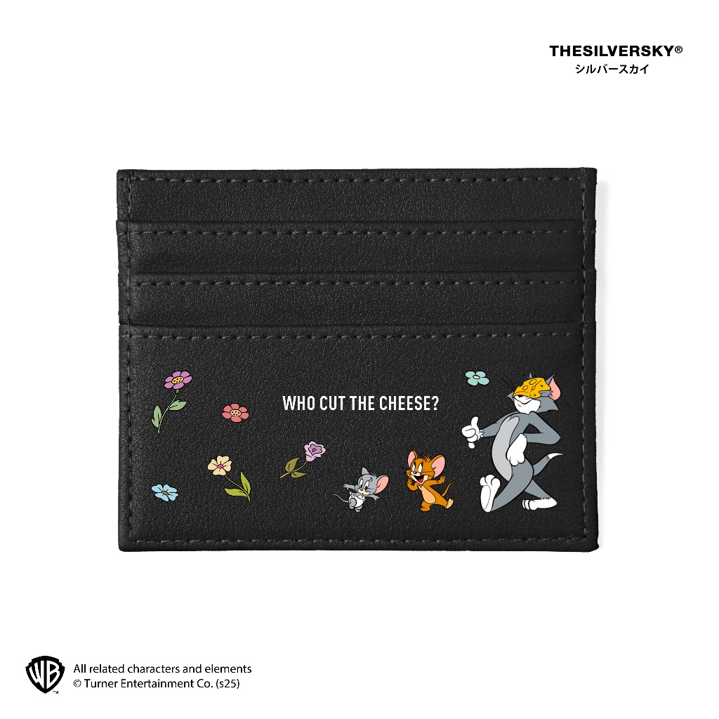 Tom Jerry Who Cut Cheese Classic Card Holder | Official Black Pastel ...