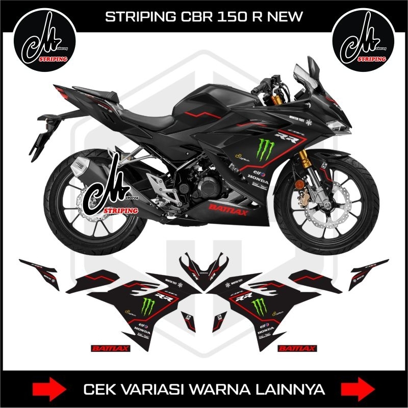 New Cbr150r Sticker Decal K45r / Decals Sticker Striping Motorcycle ...