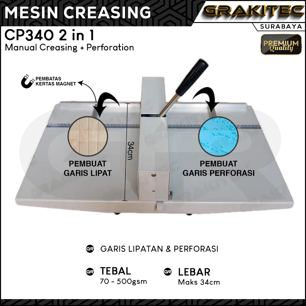MESIN A3 Manual Creasing Machine Invitation Book Crease Line Maker ...