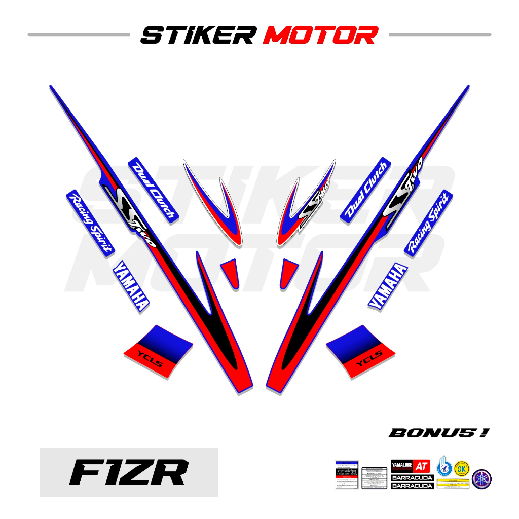 Fiz07 Striping Sticker Yamaha FIZR F1ZR R Graphic Variation SS Two ...
