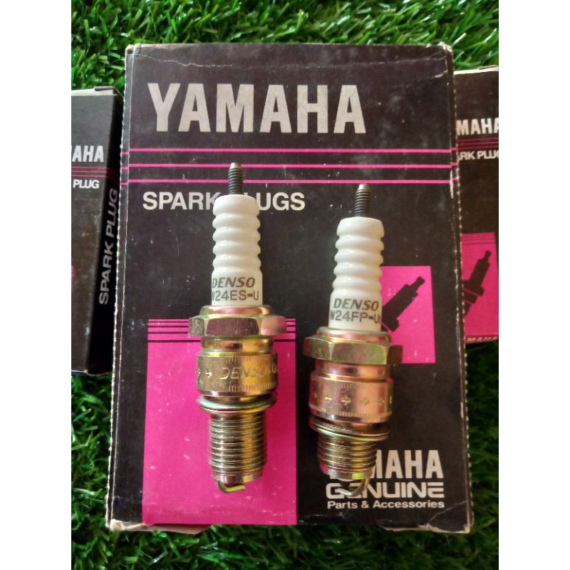 Original yamaha denso spark plugs, long short thread for F1ZR RX King ...