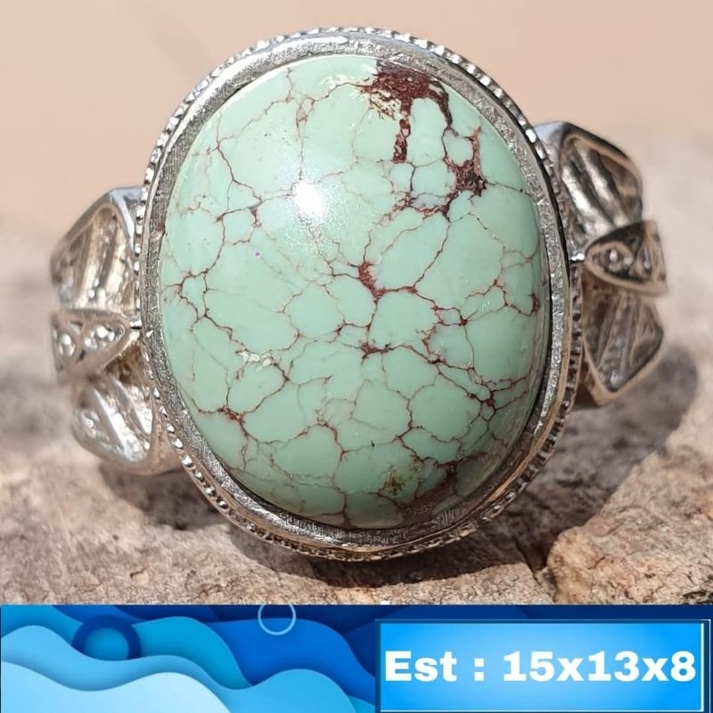 Egyptian Turquoise Ceplok Dimensions Rare Color Dim 15×13×8mm | Shopee ...