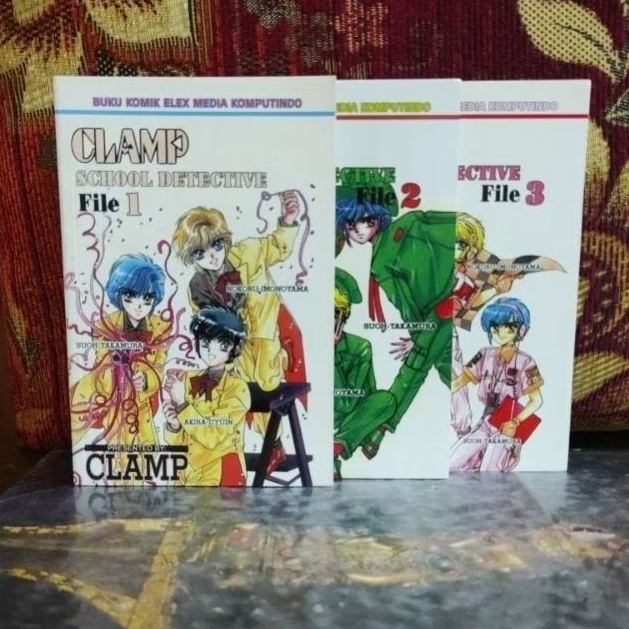 Original Comic CLAMP SCHOOL DECATIVE CLAMP FILE 1-3 End Full Set ...