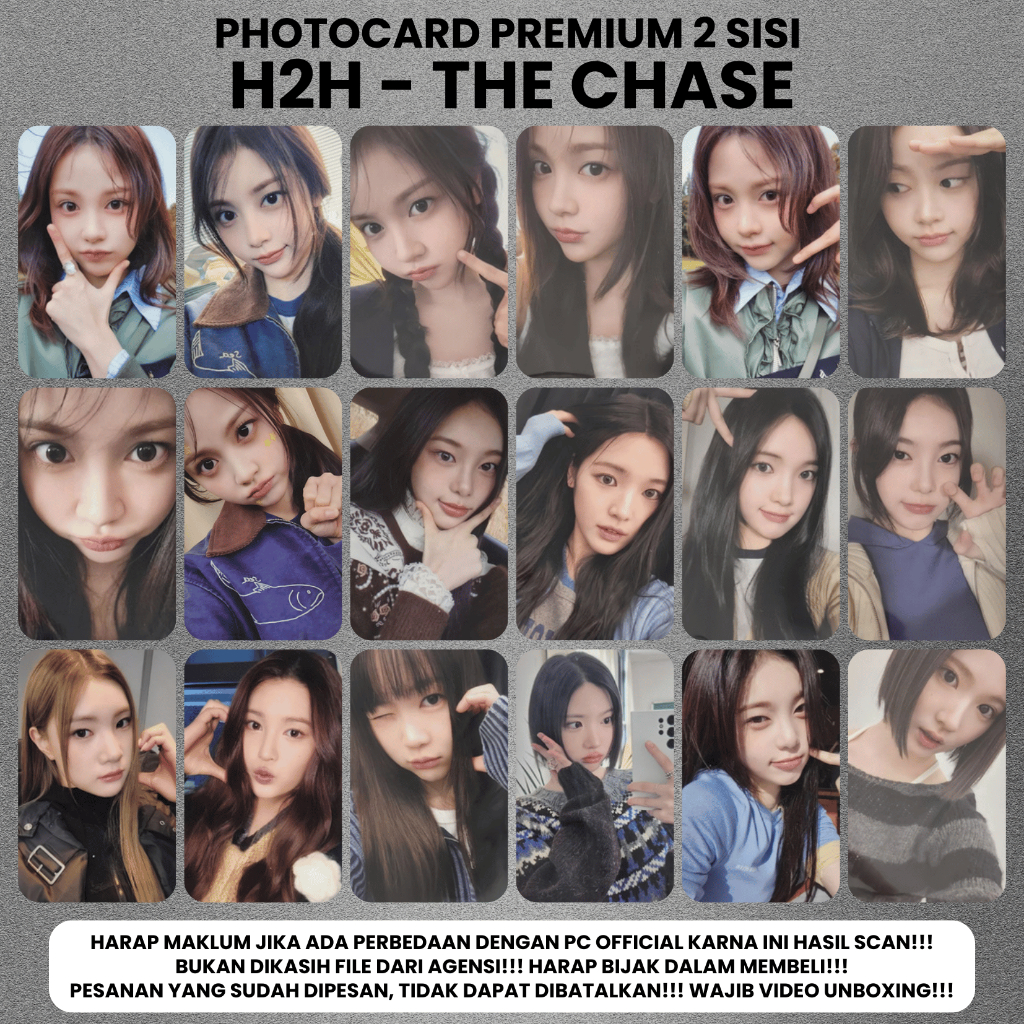 CONTENTS 8 PCS) Photocard HEARTS2HEARTS H2H THE CHASE - Premium 2