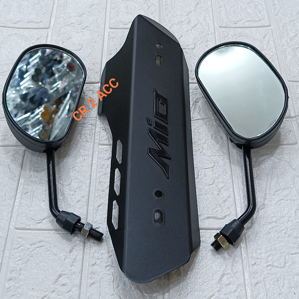 Yamaha Mio Rear View Mirror Package Plus Mio Exhaust Shield | Shopee ...