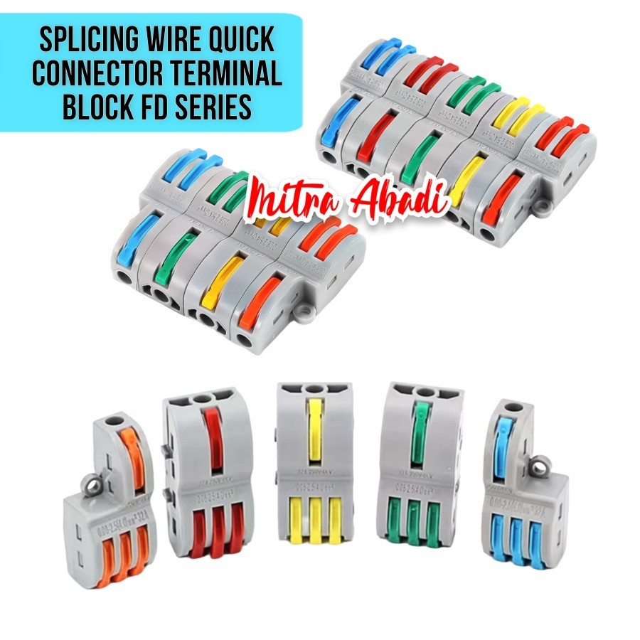 Splicing Wire Quick Connector Terminal Block FD Series / Clip Terminal ...