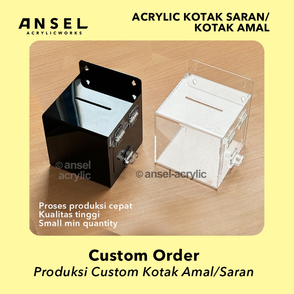 Ansel Custom Acrylic - Acrylic Advice Box Tips Box Custom size Request ...