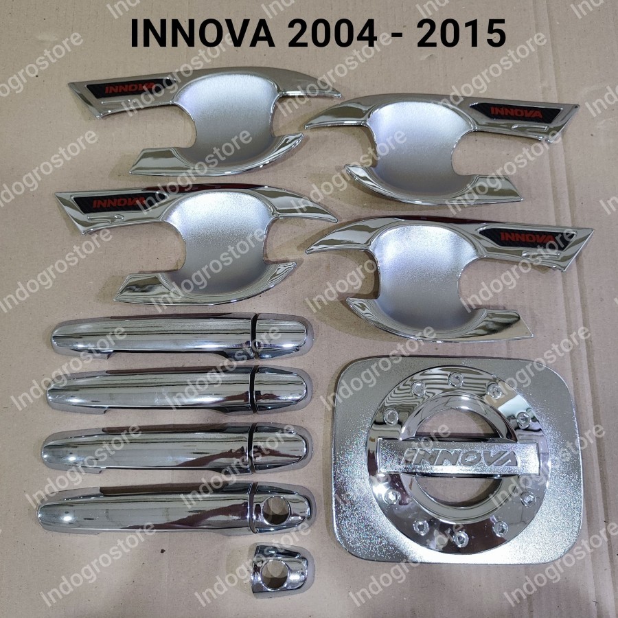 HANDLE COVER TANKI & CHROME OUTER PACKAGE FOR TOYOTA NEW INNOVA CARS ...