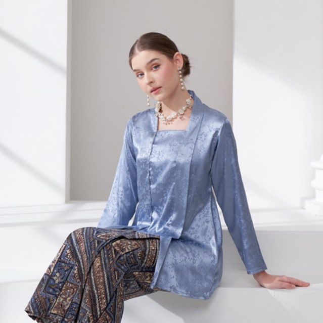 Blue Polararu Kebaya / Bigsize Jumbo Polararu Kebaya / Modern Kondangan ...