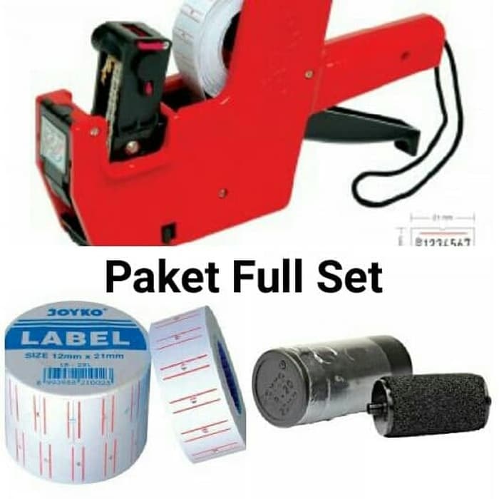 MESIN Joyko MX 5500 Price Label Machine PACKAGE 1 Row Plus Label 10 ...