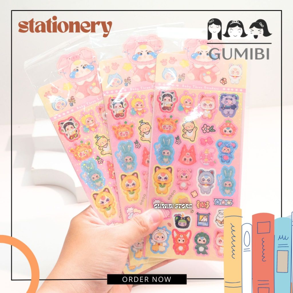 ALB BABY THREE STICKER HOLOGRAM STICKER BABY THREE CUTE CUTE STICKER ...