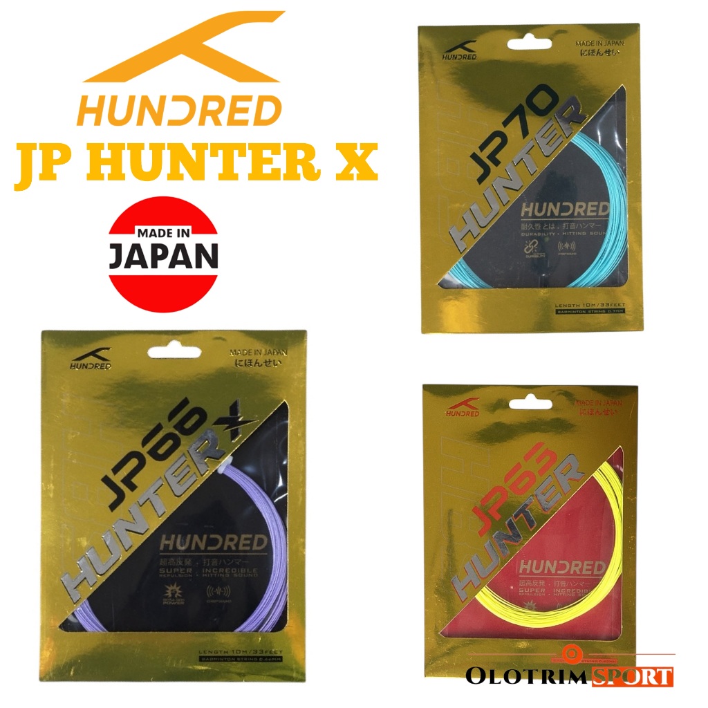 HUNDRED JP 66 63 70 X HUNTER SERIES Badminton Strings made in japan ...