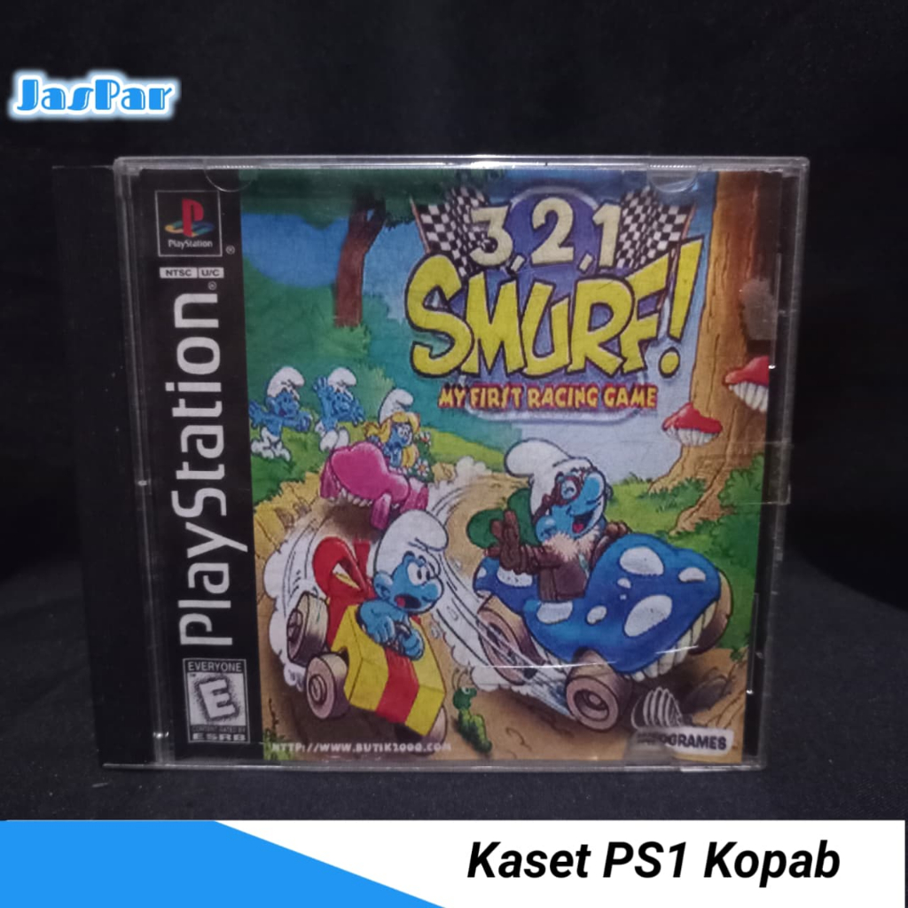 PS1 Cassette Kopab SMURF RACING Game CD Playstation Game Original ...