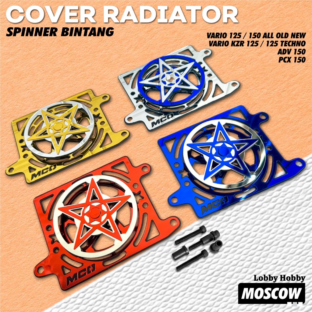 MOSCOW ACRYLIC RADIATOR SPINNER COVER 3 MM THICK BINTANG SERIES TWO ...