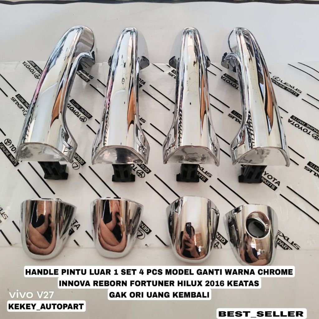 Outside door Handle Handle set chrome innova reborn fortuner hilux 2016 ...