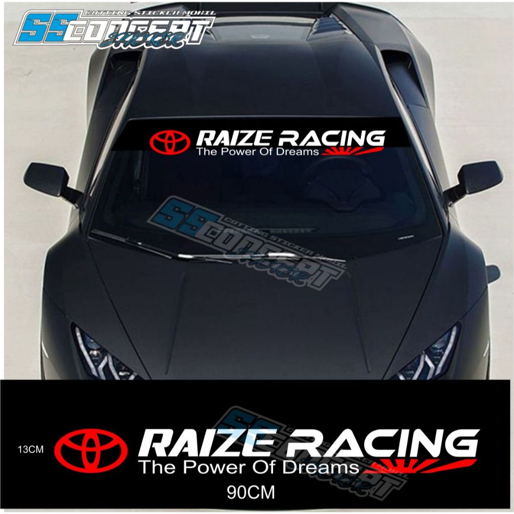 TOYOTA RAIZE CAR WINDOW STICKERS CUTTING TOYOTA RAIZE GLASS STICKERS ...
