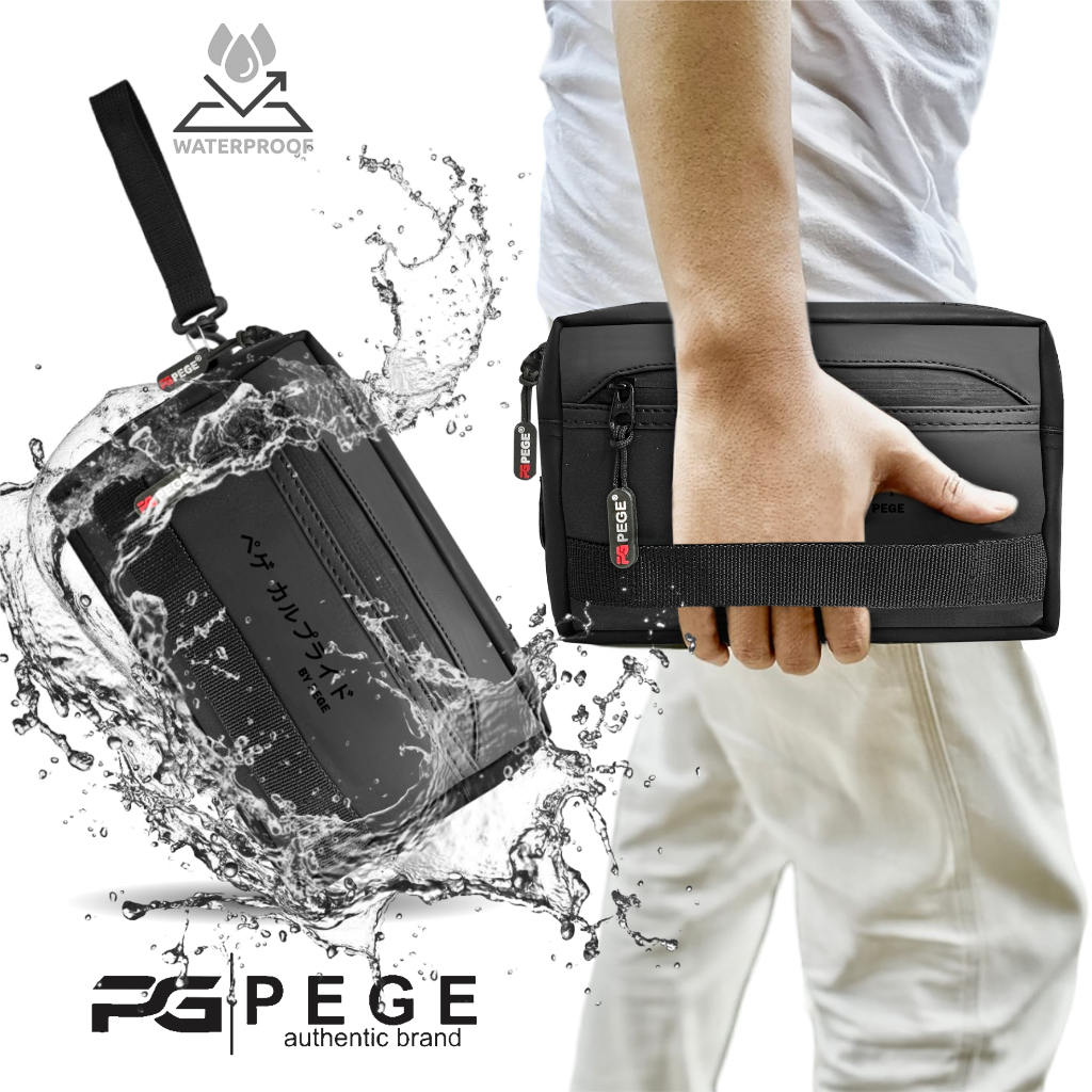 PEGE Elsner Sling Bag & Clutch Bag Pouch 3in1 Original Waterproof ...
