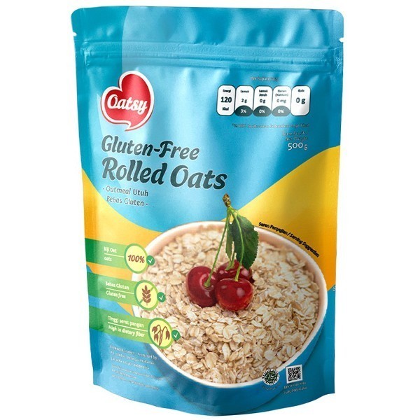 Gluten Free Rolled Oat OATSY / Rolled Oat Gluten Free OATSY - 500 GRAM ...