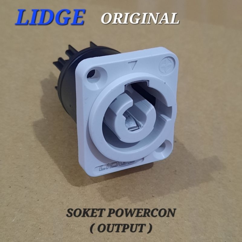 PUTIH WHITE LIDGE powercon socket electrical connector socket (exhaust ...