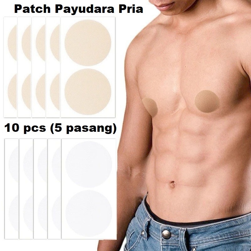 Men's nipple cover, men's nipple cover, men's breasts, 10 pcs, 5 pairs ...