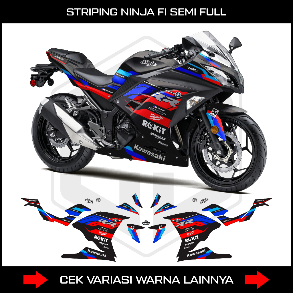 Decal Striping Ninja Fi 250 Semifull / Sticker List Body Ninja 250 Fi ...