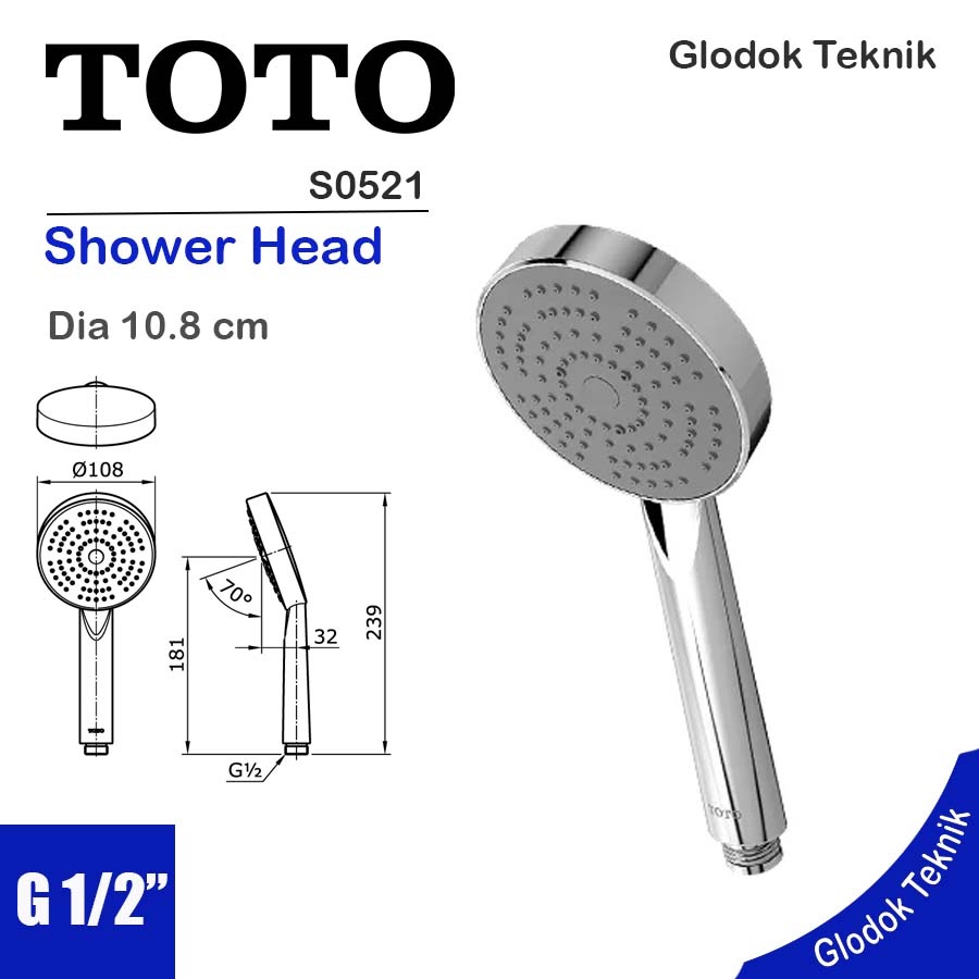 Toto hand shower head hand shower head S0521 | Shopee Malaysia