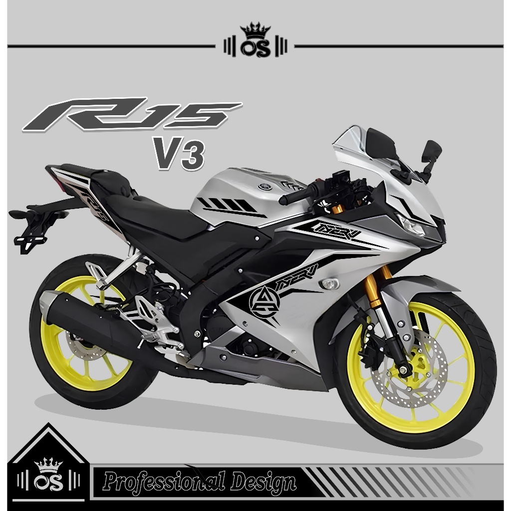 CUTTING STICKER / STRIPING R15 V3 / MTF 28 / STRIPING R15 V3 / YAMAHA ...