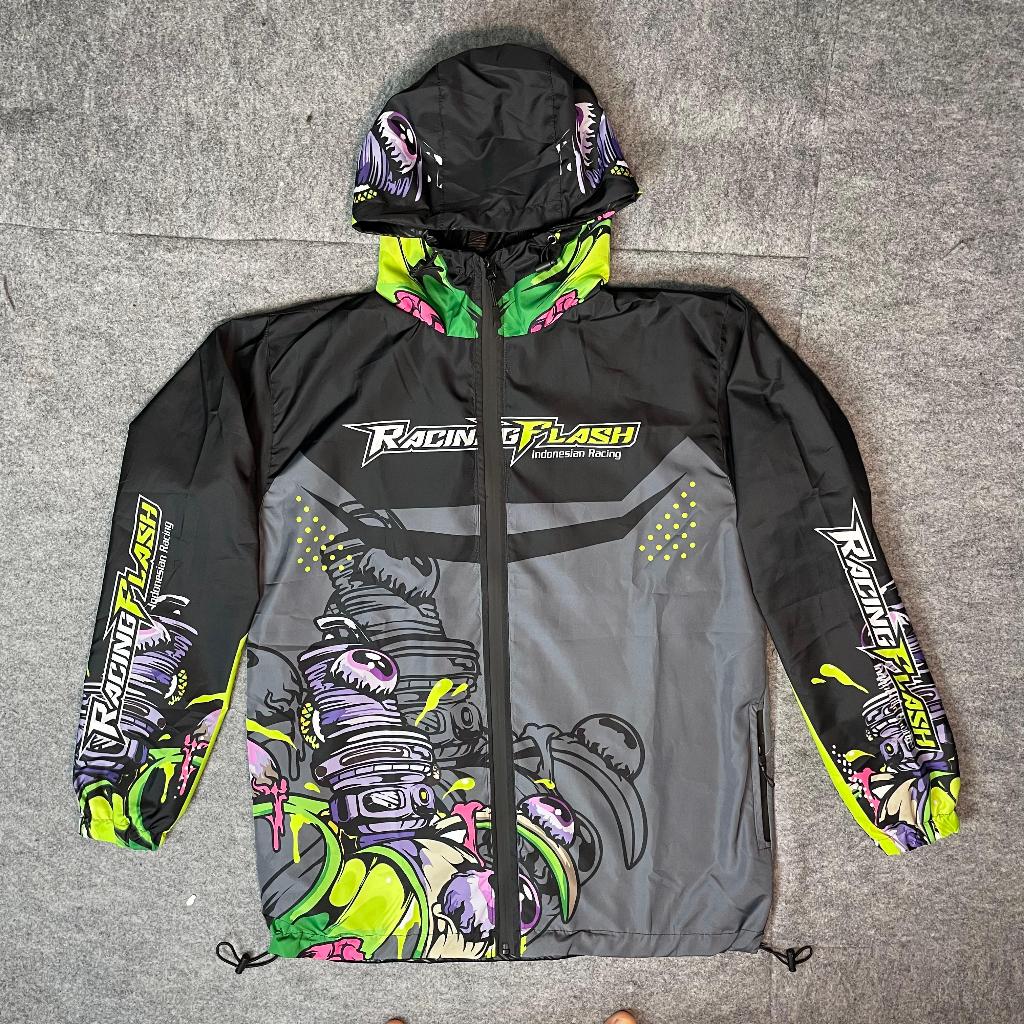 Flash Racing Jacket Parachute material racing jacket/RACING JACKET ...