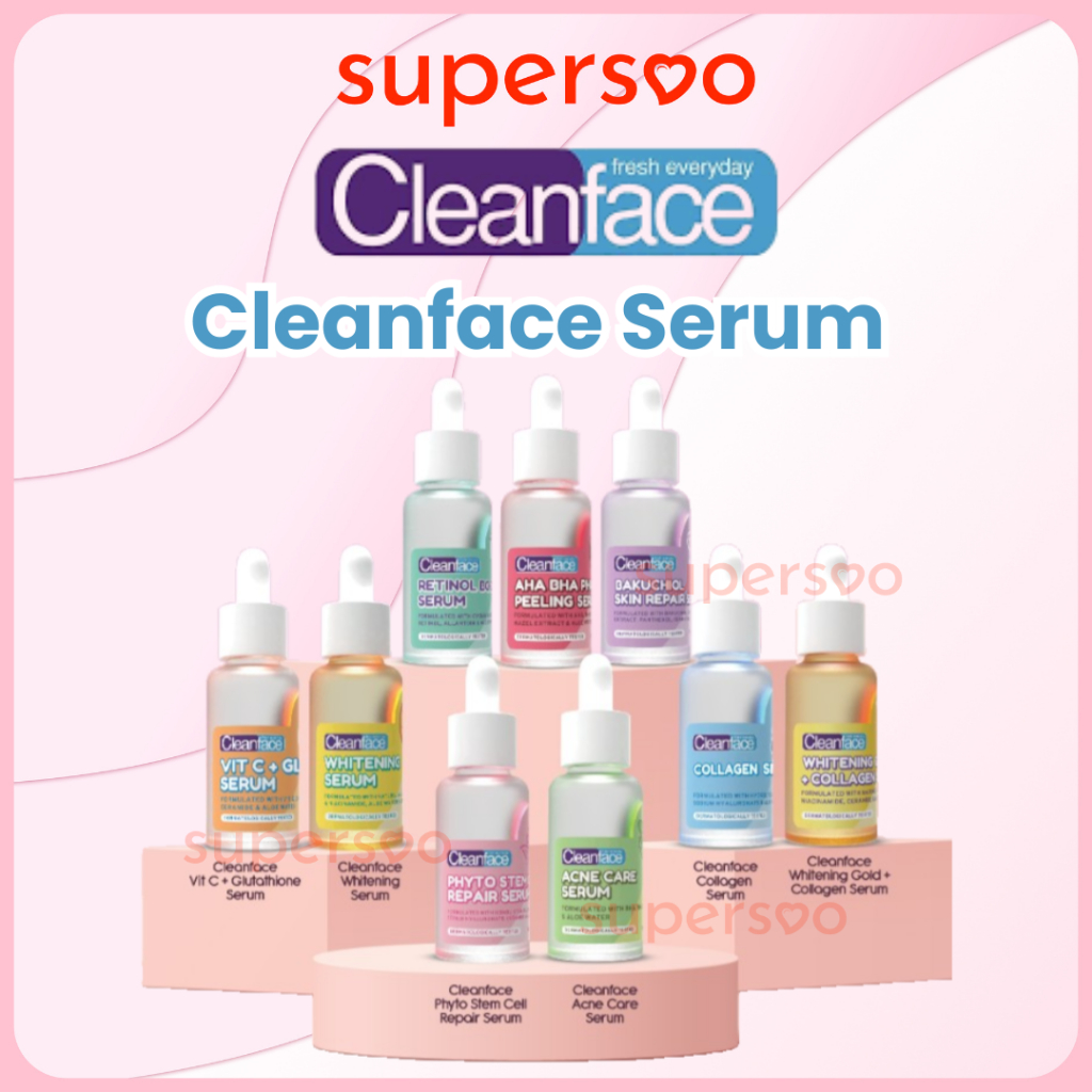Cleanface Serum Series 20ml Purbasari Whitening - Acne - AHA BHA PHA ...