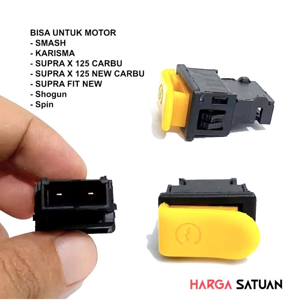 TOMBOL YELLOW STARTER STARTER BUTTON KARISMA SMASH SUPRA X 125 BEAT ...