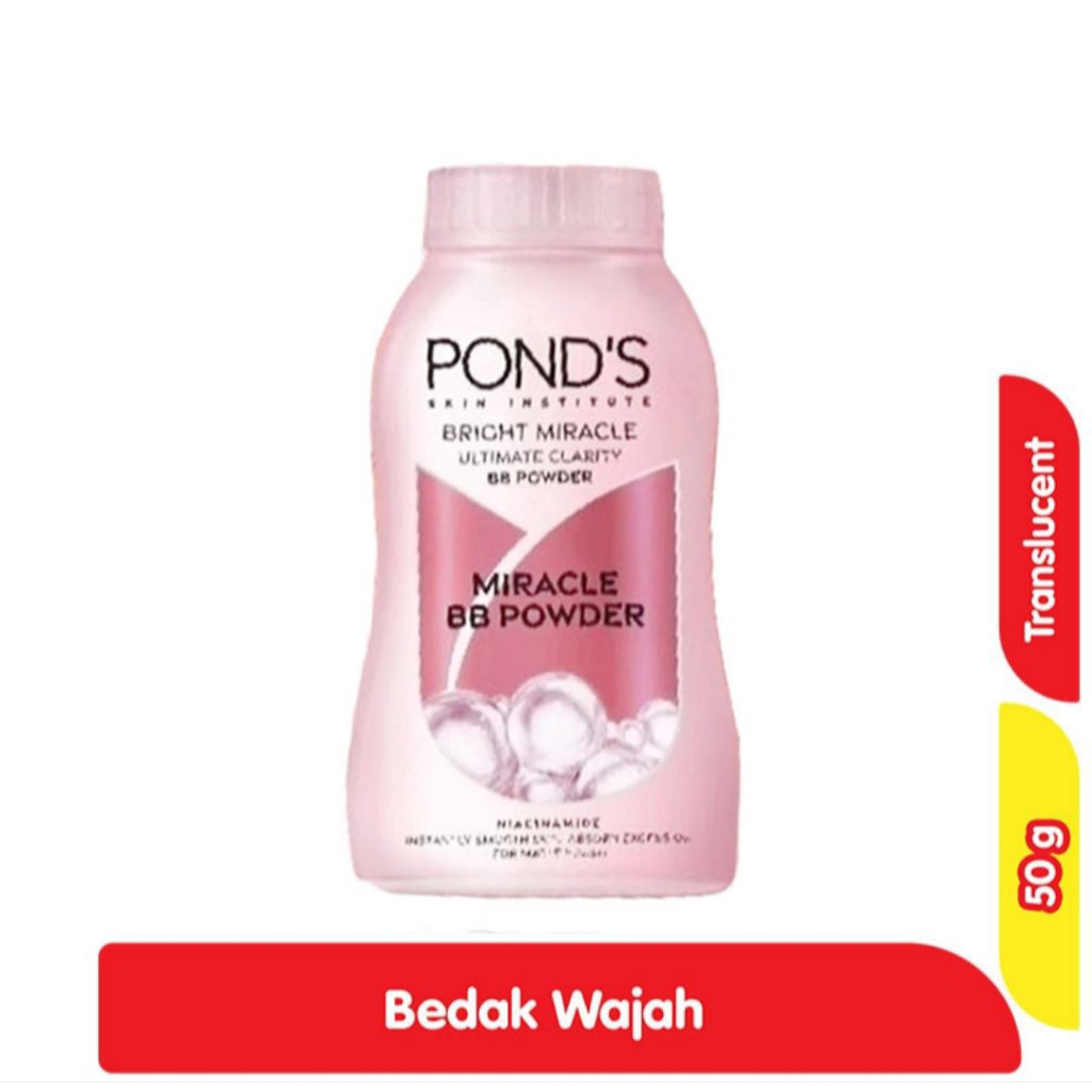 PONDS MIRACLE BB POWDER TRANSCLUSENT FACIAL Loose POWDER 50 GR | Shopee ...