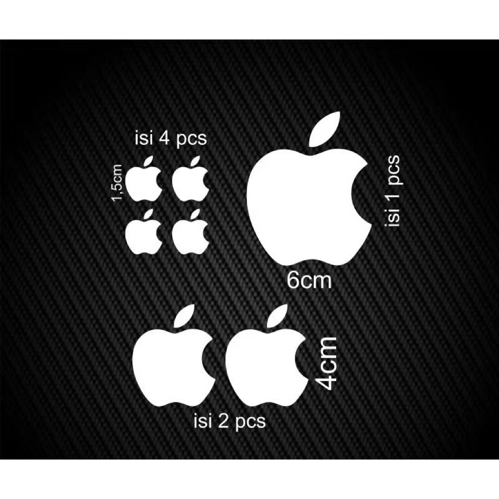 HP Apple logo cutting stickers, variations of motorbike body helmets ...