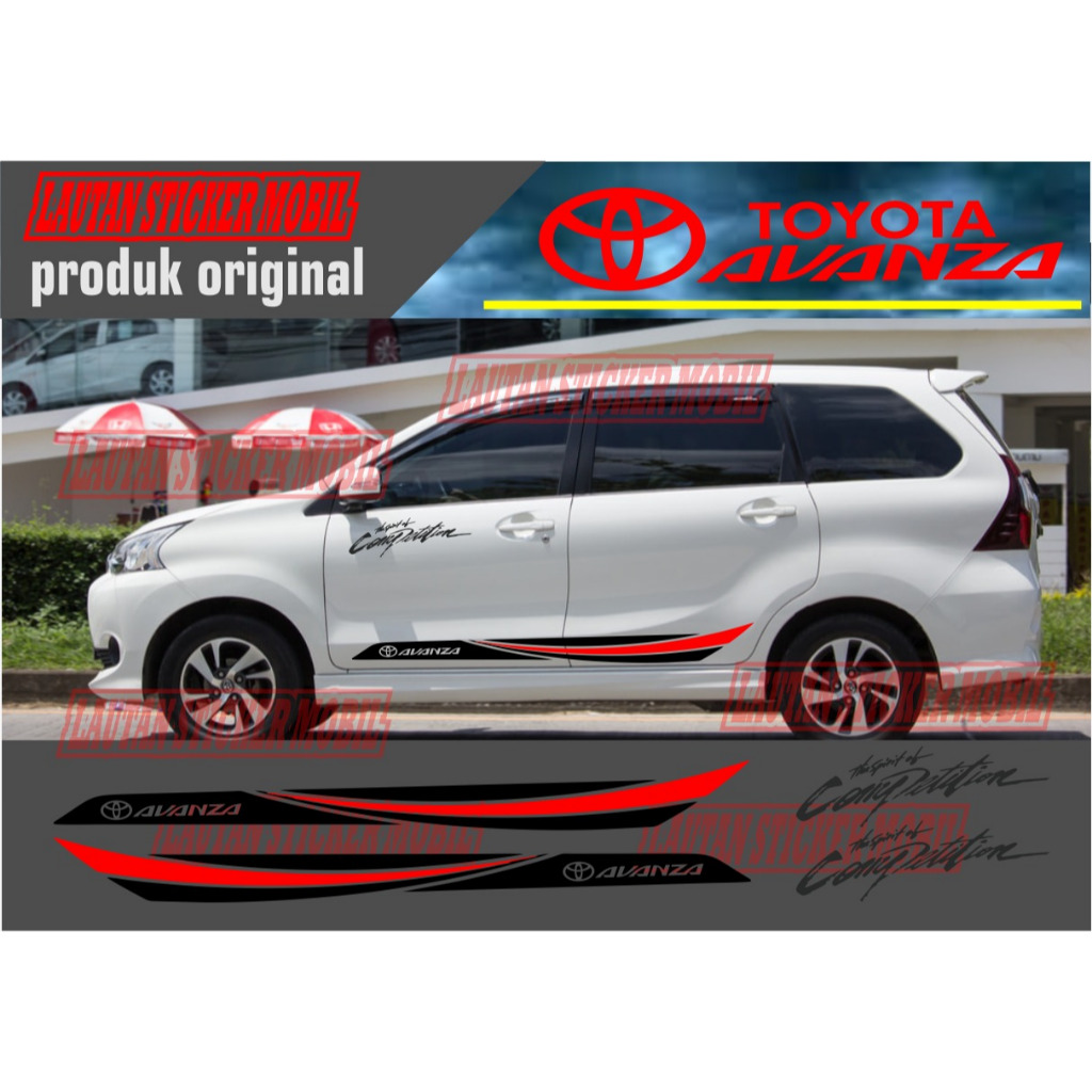 Toyota avanza side stickers cutting latest cool stickers xenia all new ...