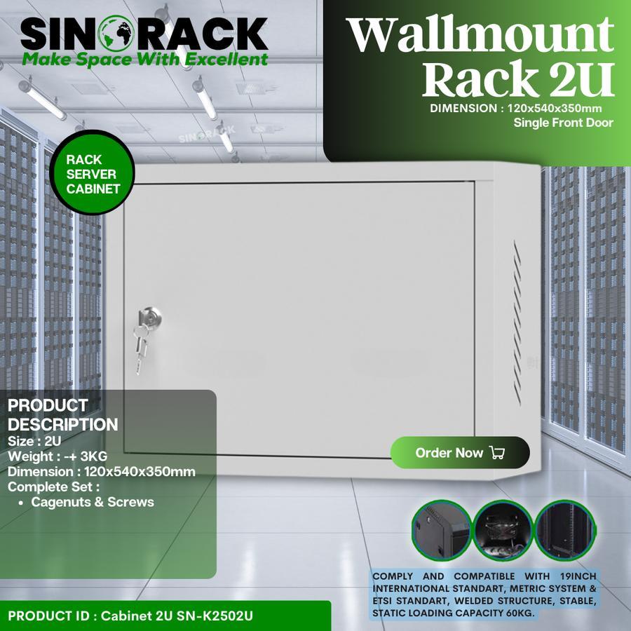 Wallmount Rack Server 4U, Single Door Server Rack 4U 6U 9U 2Fan Hole ...