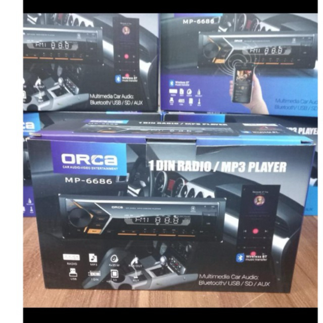Orca Single Din USB Bluetooth Car Tape | Shopee Malaysia
