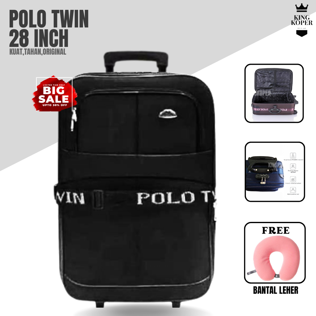 Polo 28 inch luggage size suitcase cloth suitcase large suitcase  2-wheeled suitcase suitcase jumbo suitcase