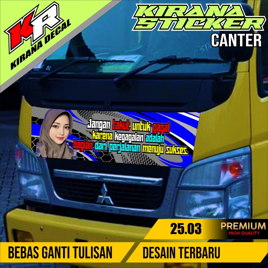 Canter front cabin sticker, Truck Canter variation sticker, Truck ...