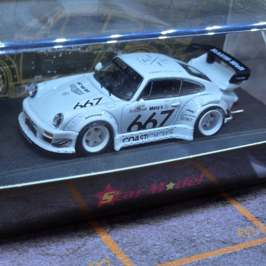 Star Model 1/64 Porsche 930 RWB GT Wing White Valkyrie Coast 667 ...