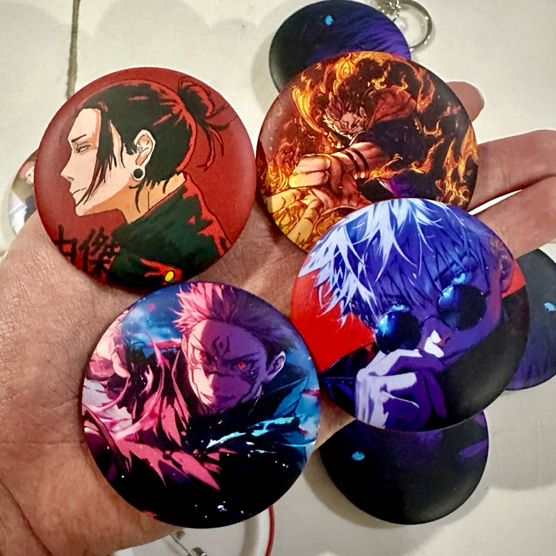 Jujutsu Kaisen Button Pin - Satoru Gojo, Suguru Geto, Sukuna, Yuji ...