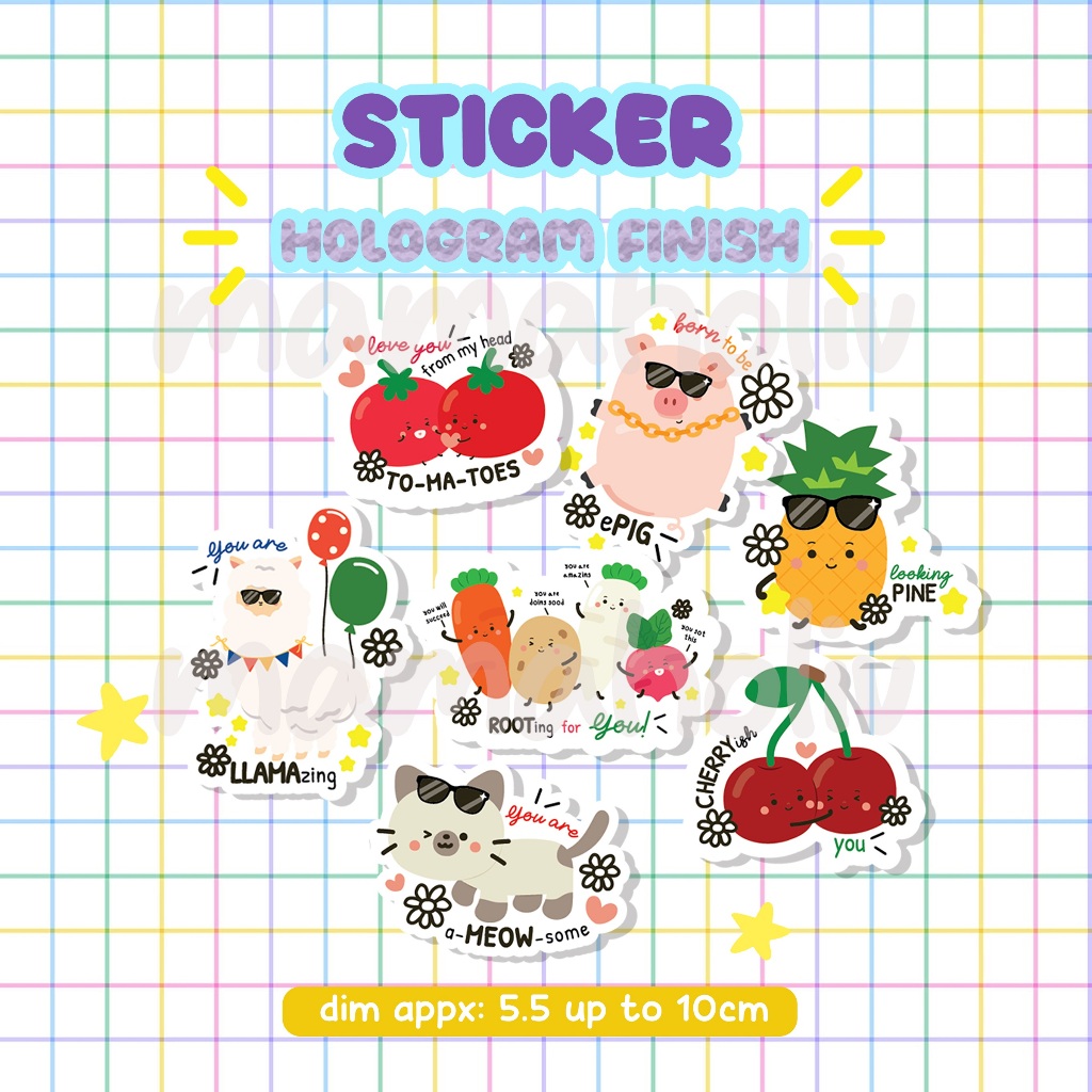 Motivational stickers / motivational stickers / hologram stickers ...