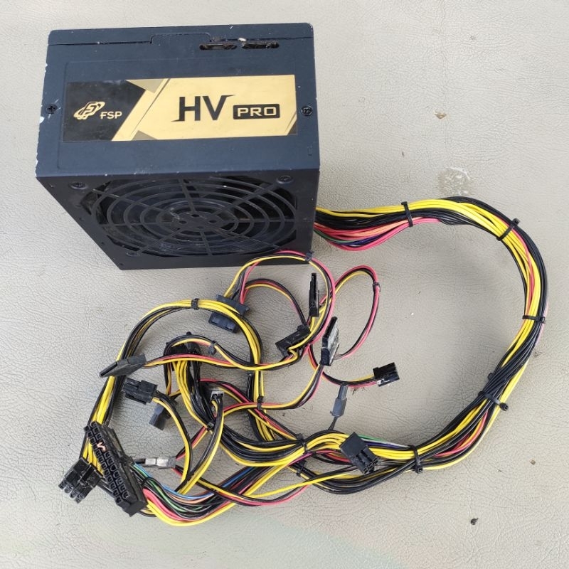Psu ATX computer PC power supply brand FSP HV PRO 550W Single Rail 45A ...