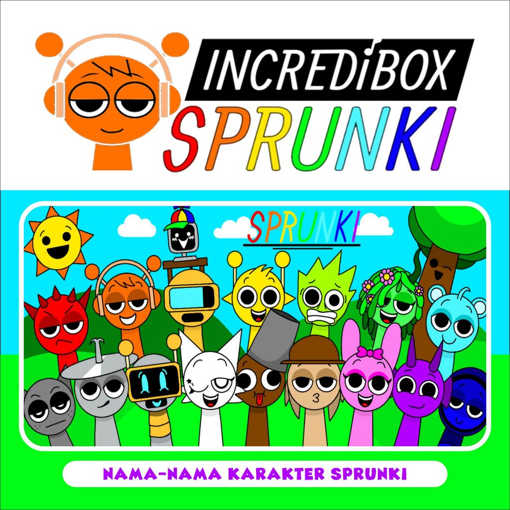 Incredibox Sprunki BOOK - Sprunki Character Names - Children's ...