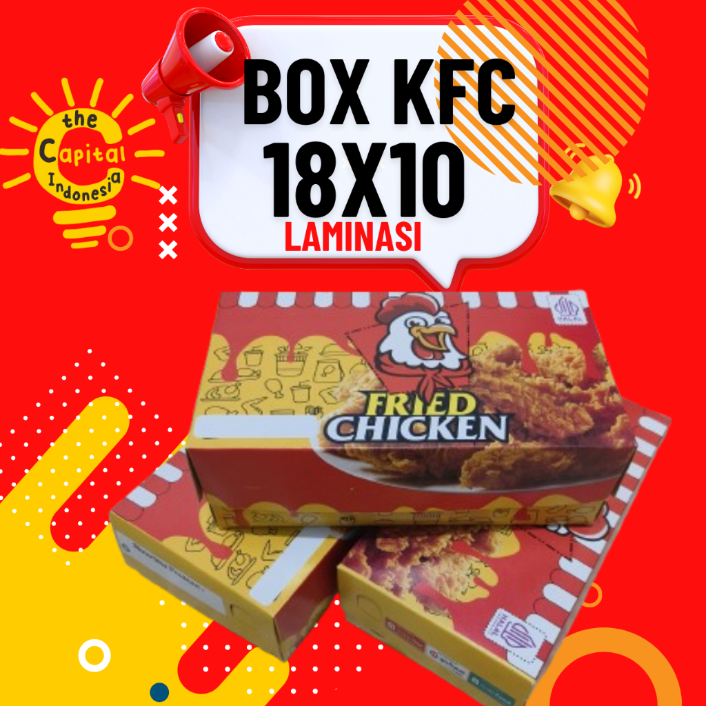 Thick LAMINATED CHICKEN KFC BOX [content 100 pcs] | Shopee Malaysia