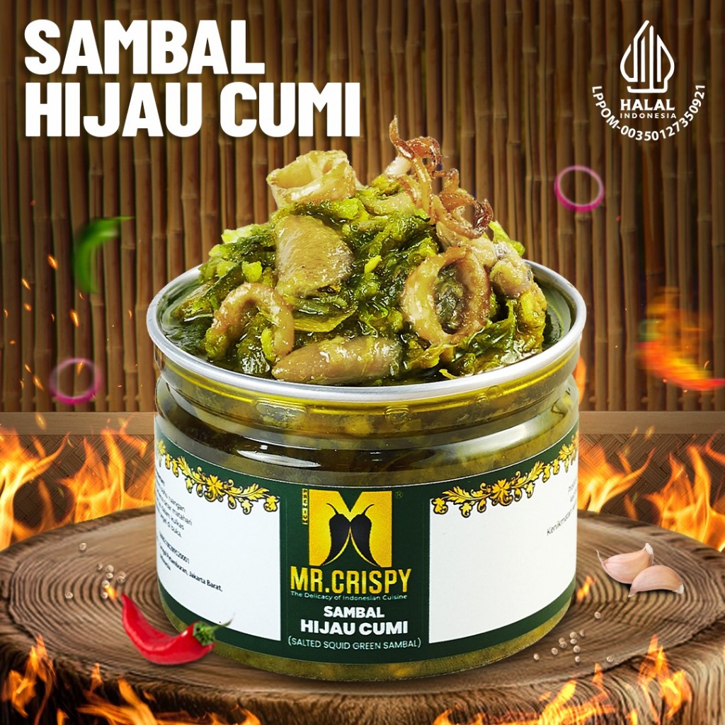 HIJAU Green Squid Sambal/Viral Green Squid Sambal Mr. Crispy – Ready-to ...