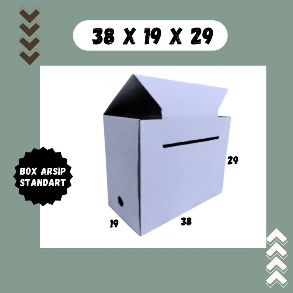 Standard Archive Box 38x19x29 White Archive File Box Box Packing Plain ...