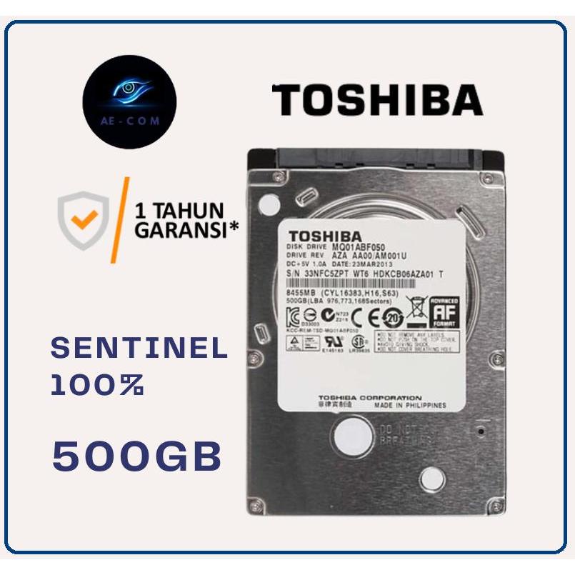 TOSHIBA 500GB INTERNAL HARD DISK NOTEBOOK LAPTOP 2.5
