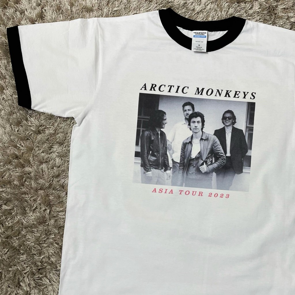 ARCTIC MONKEYS - ASIA TOUR 2023 T-SHIRT (FRONT BACK) Cotton 100% T