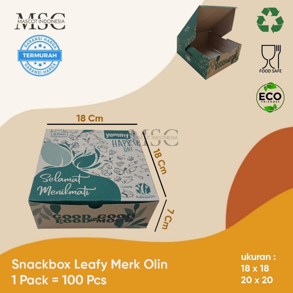 LEAFY Catering Box | Rice Box | Snack Box | Snackbox Box LEAFY | Shopee ...